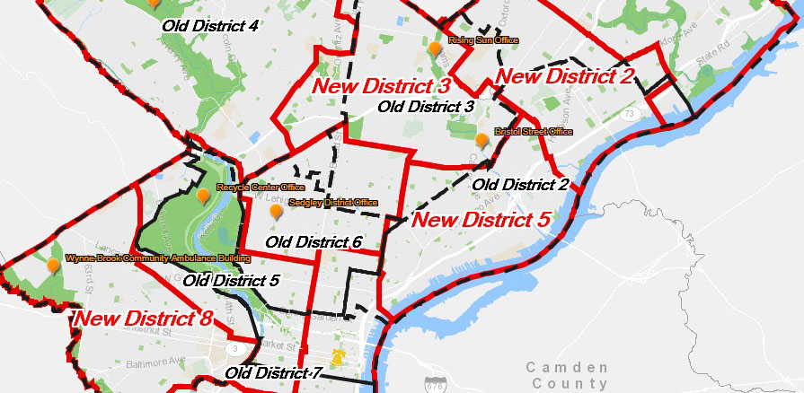 New Districts: 8 to 10