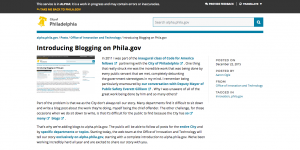 Blogging on Alpha Screenshot