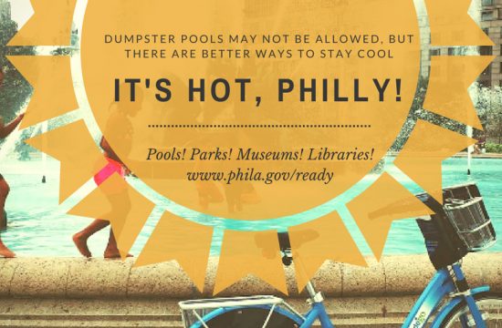 It's hot, Philly. Stay cool.
