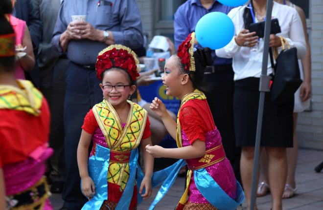 Youth dancers during Taste Southeast Asia Month event.