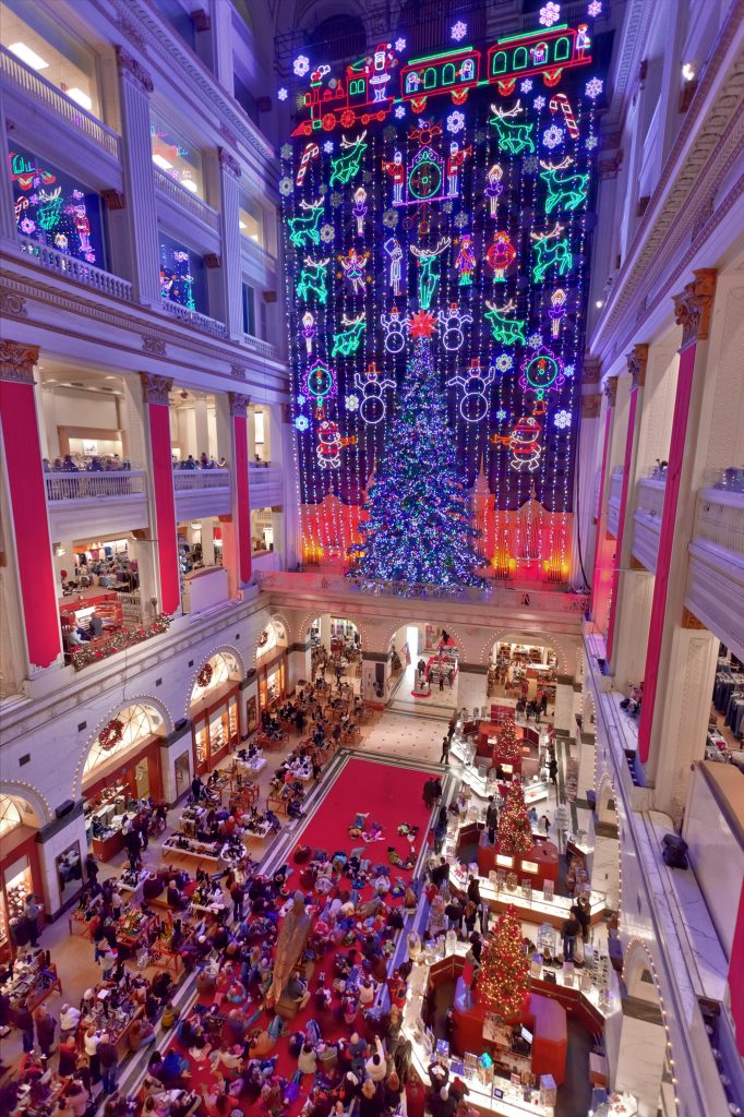 Christmas Light Show at Macy's