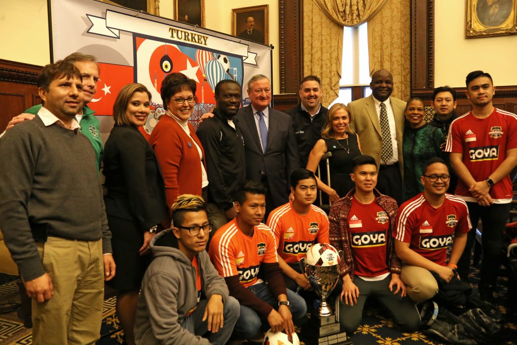 Registration kick off for the second annual Philadelphia International Unity Cup.