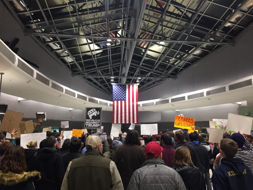 January 2017 airport rally