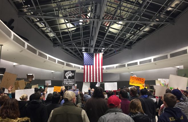 January 2017 airport rally