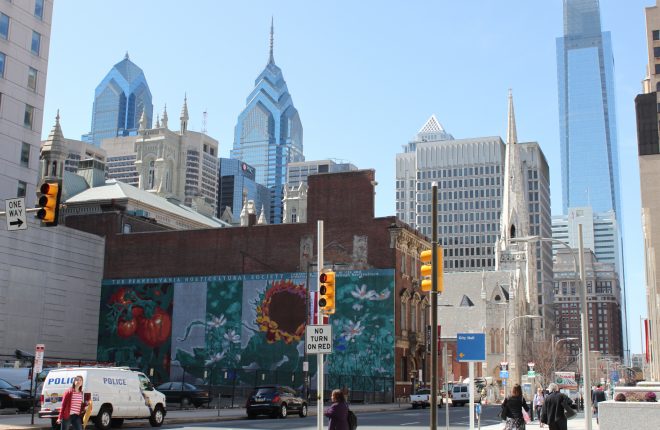 Philly Skyline Plus Mural