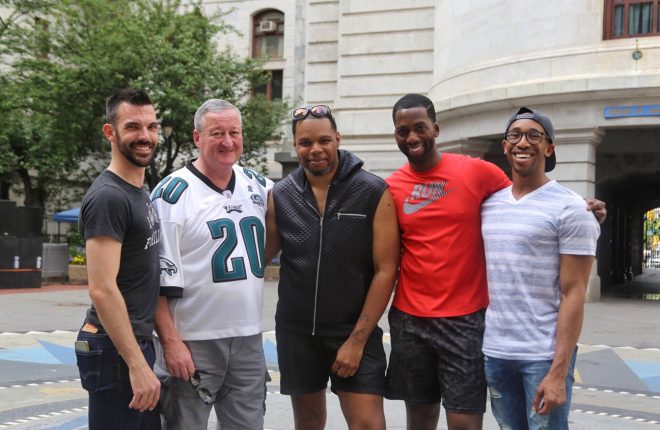 Celebrating Black Gay Pride Week at City Hall.