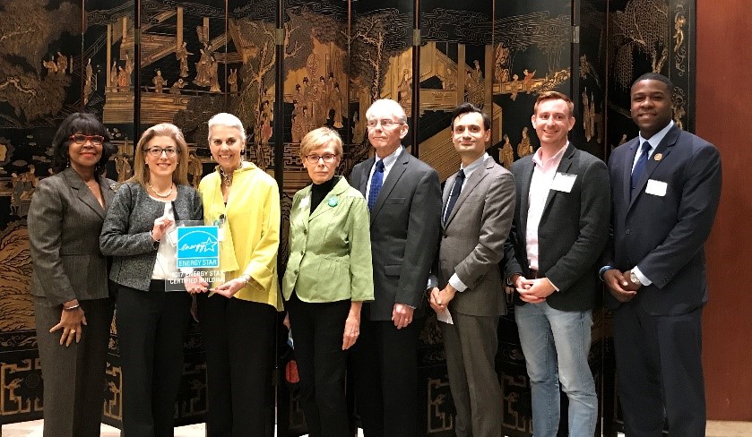 Attendees at the Philadelphian on the Parkway's award ceremony for becoming Energy Star certified.