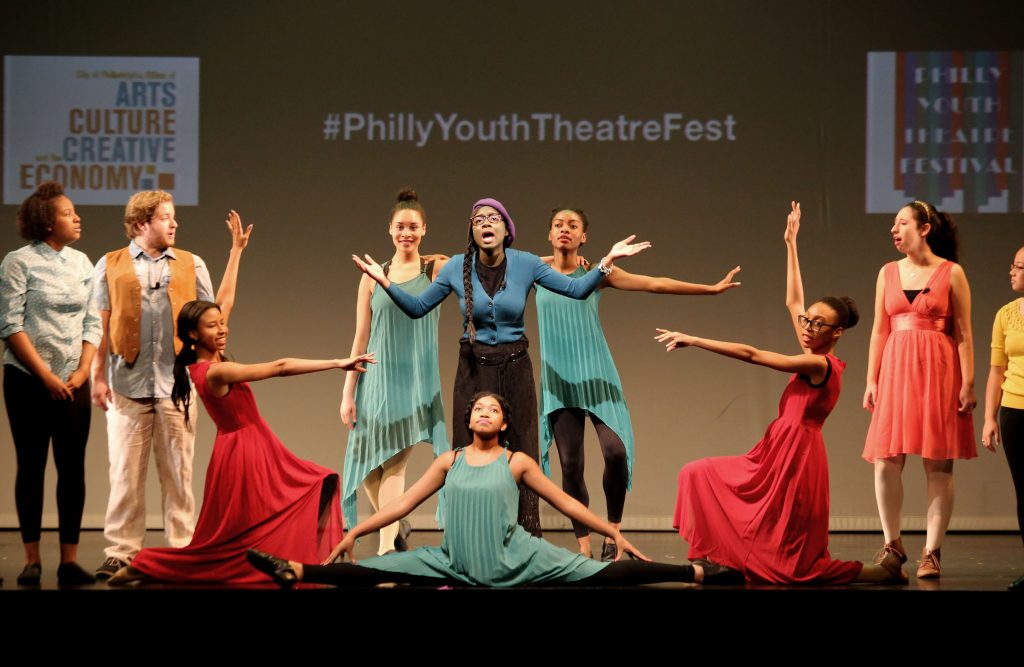 The Kimmel Center ShowStoppers perform a song from Wicked during the inaugural Philly Youth Theatre Festival