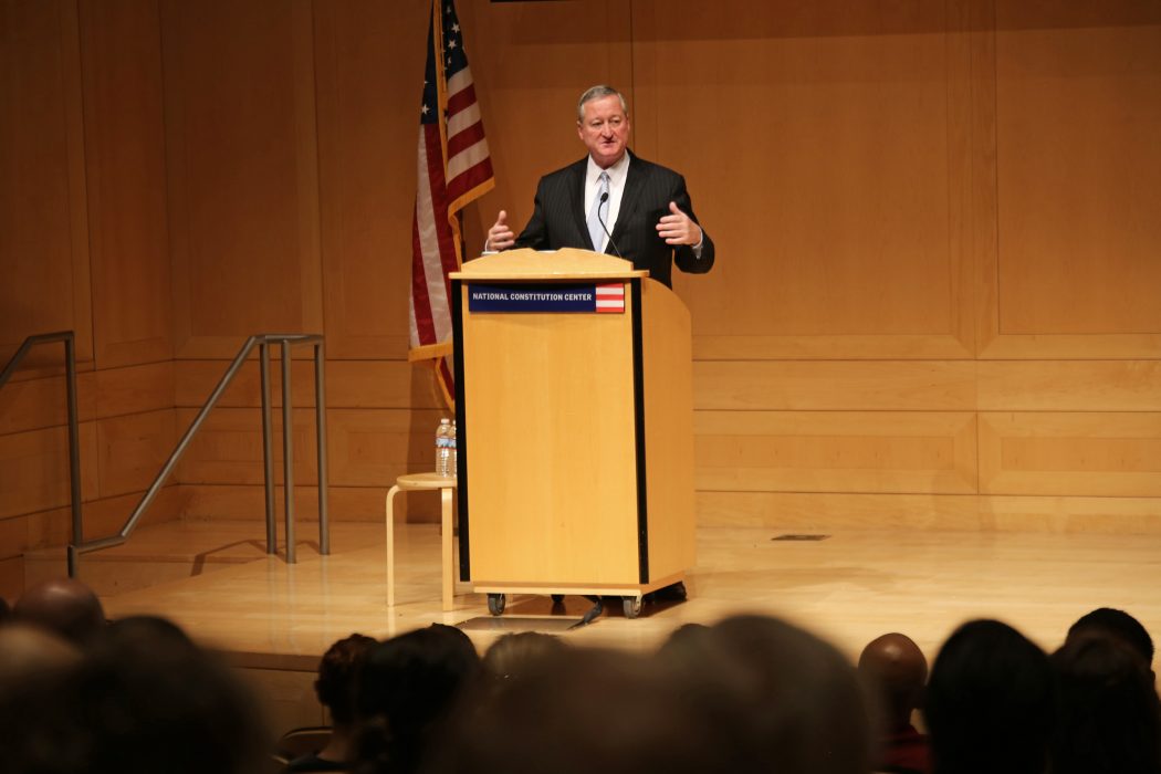 Mayor Kenney spoke to the teachers on the importance of teaching Octavius V. Catto’s story to students during the O.V. Catto Memorial Fund kick-off event.