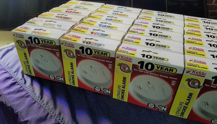 boxed smoke alarms