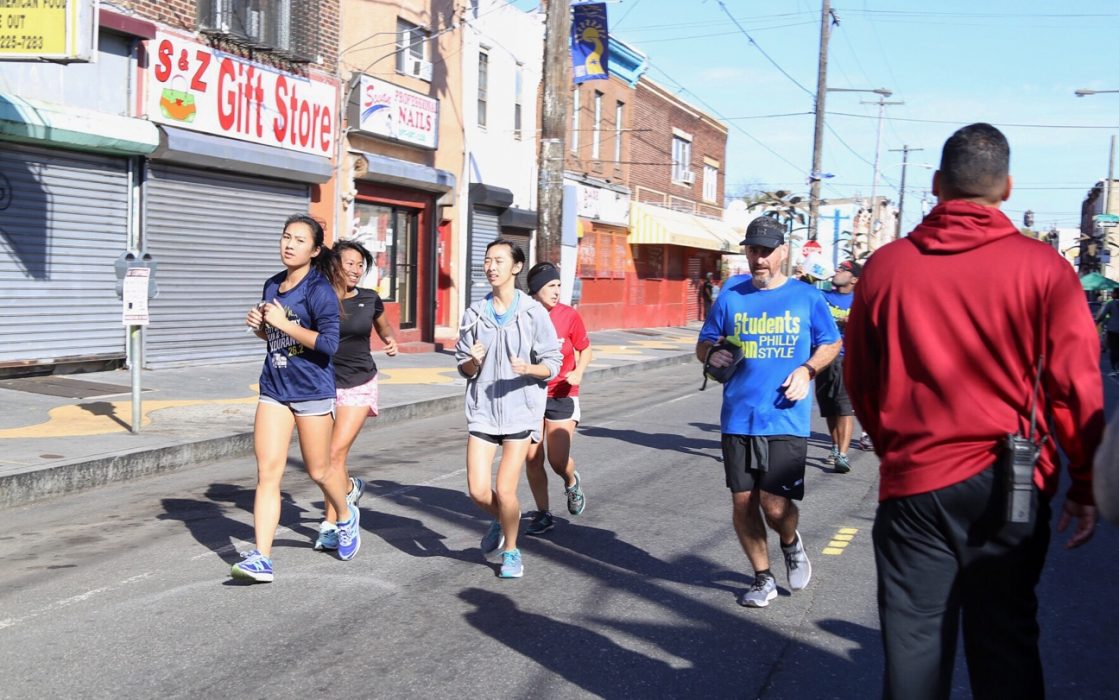 Runners during Philly Free Streets.