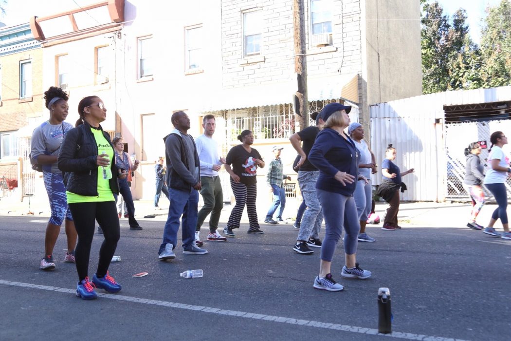 Zumba workout during Philly Free Streets.