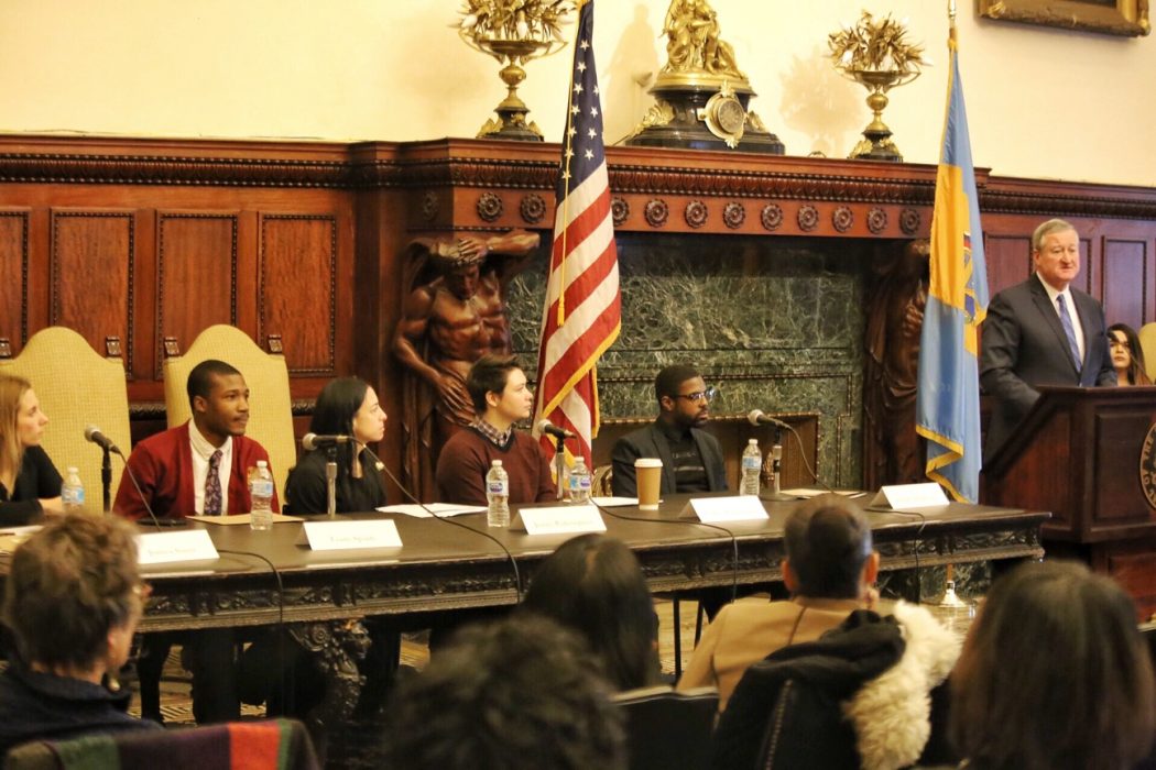 Mayor Kenney delivers remarks addressing youth homelessness at this forum that brings together City officials, nonprofit leaders, and homeless young adults.