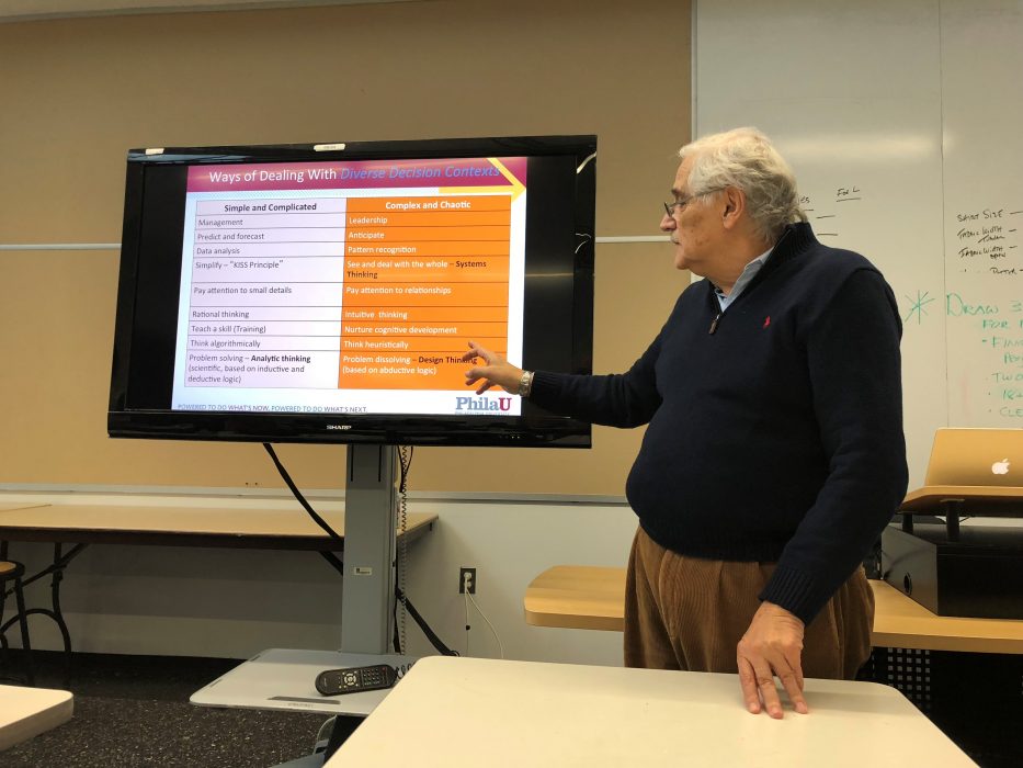 Jefferson University professor teaching complexity course