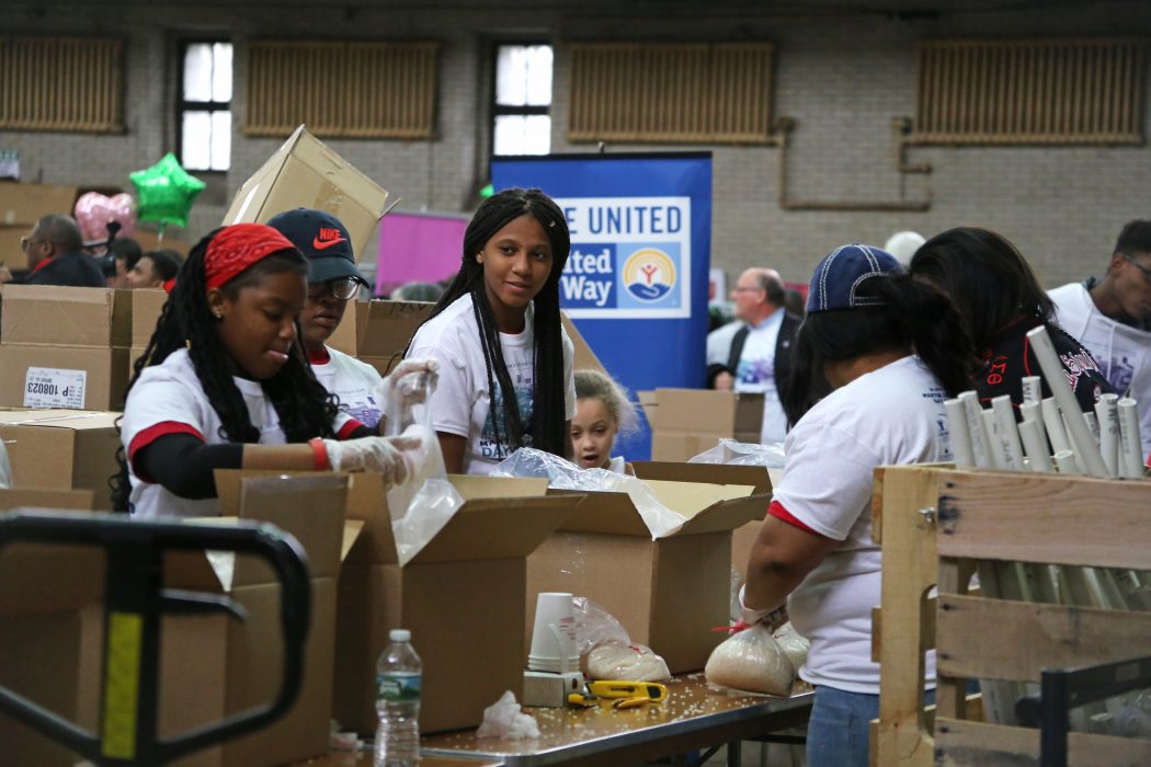 Volunteers at MLK Day of Service 2018