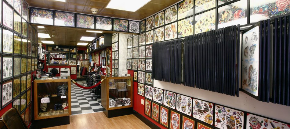 Tattoo shop interior