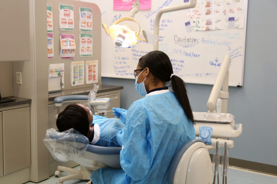 Students at A. Phillip Randolph CTE participated in dental program.
