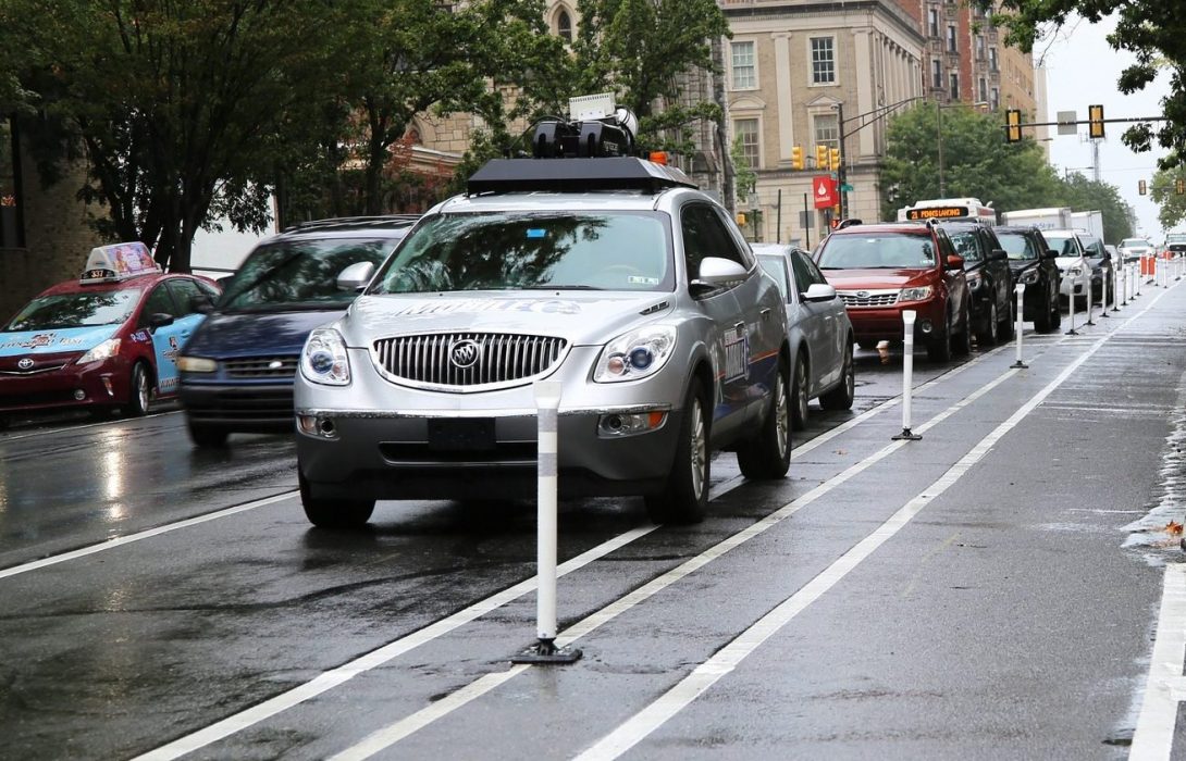 Bike lane in Northeast Philadelphia