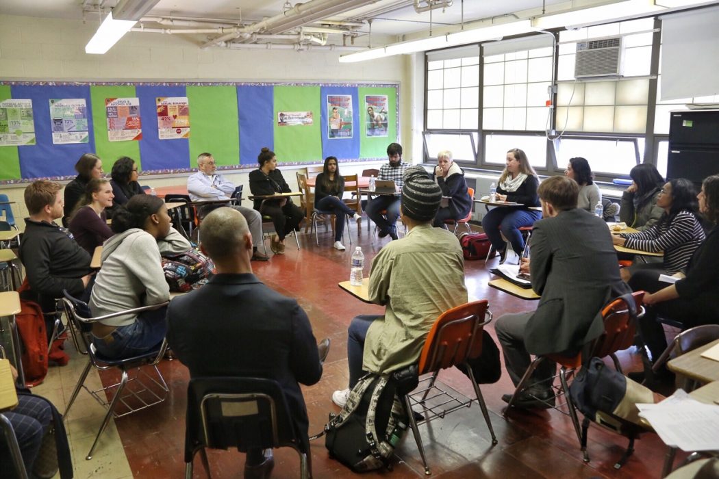 People participate in the #PHLYouthTalks event on March 27.