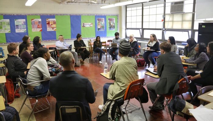 People participate in the #PHLYouthTalks event on March 27.