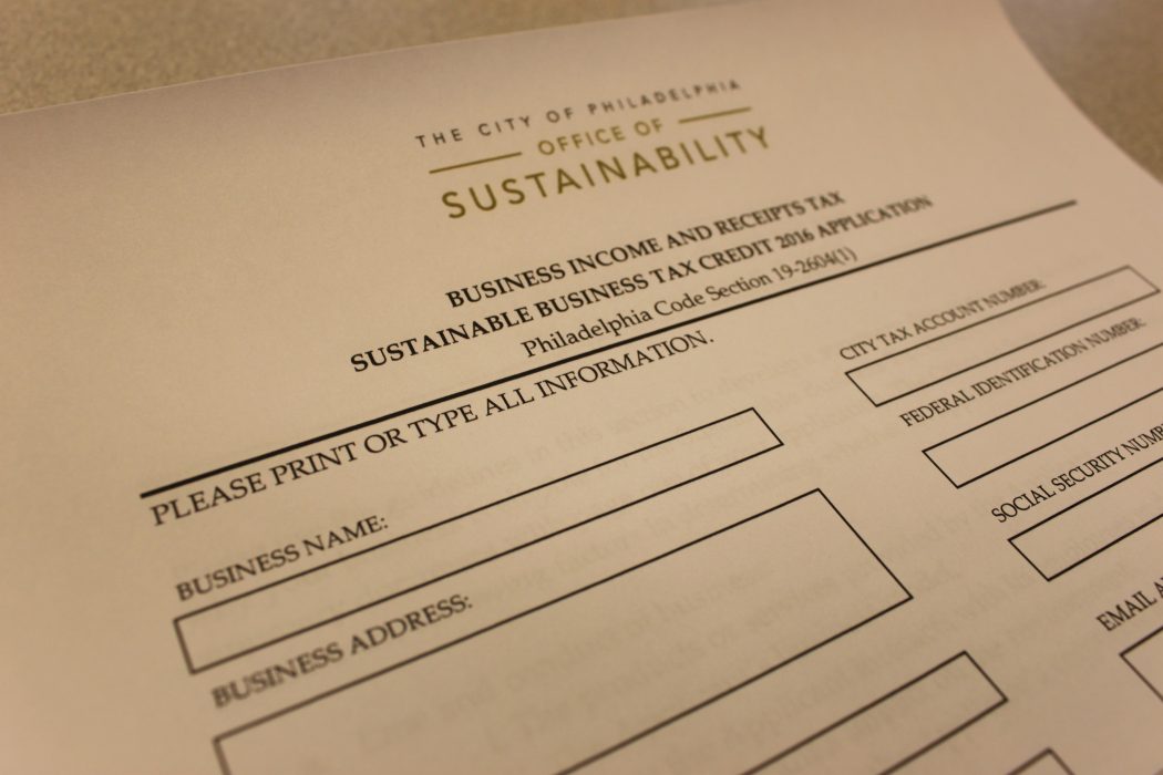 Image of top of an application form