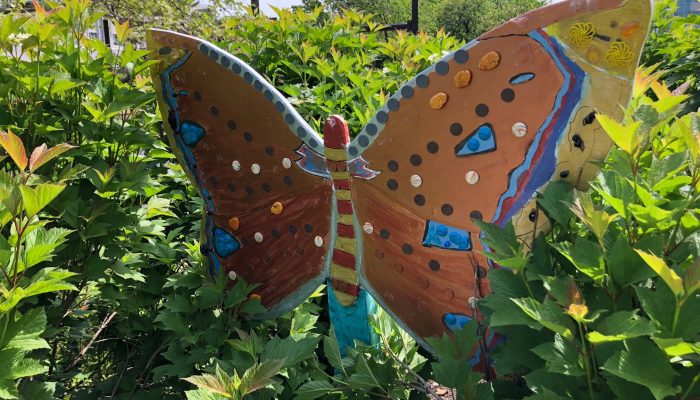 Butterfly frame in Sister Cities Park