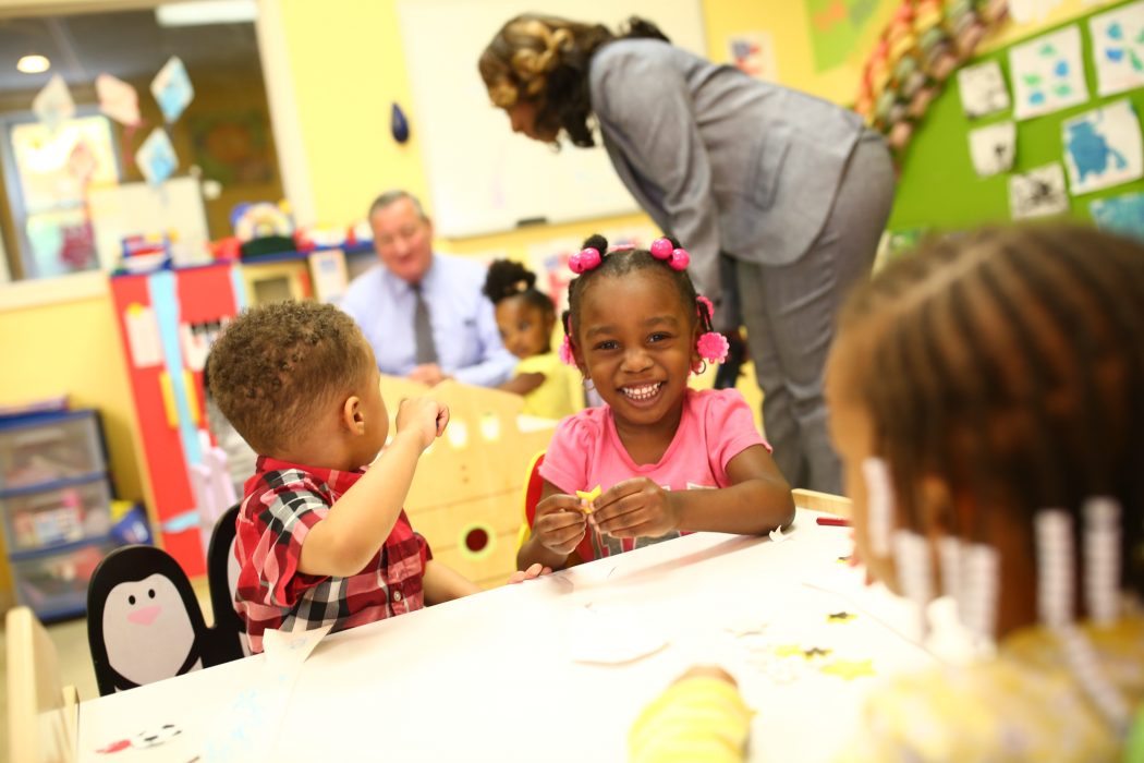 PHLpreK students learning, smiling