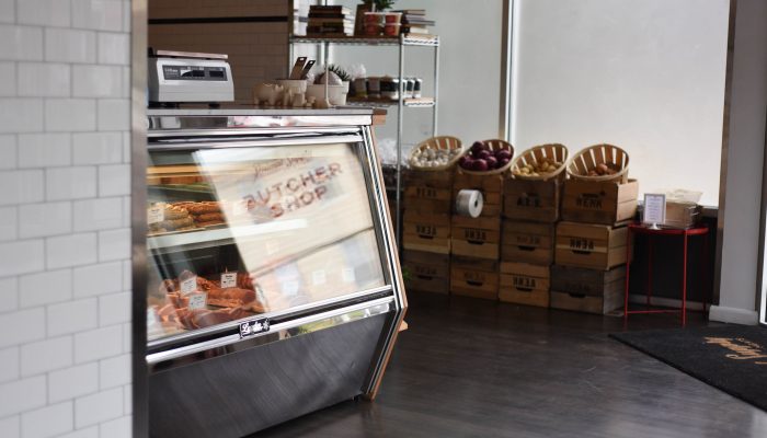 A case of meats in Primal Supply Meats on East Passyunk Avenue.