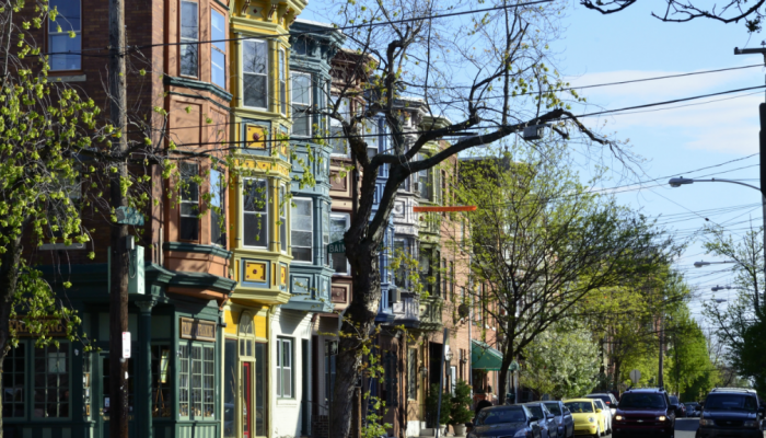 Row homes in Philadelphia