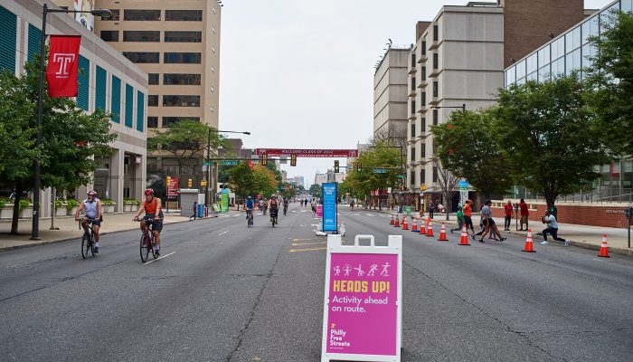 The Philly Free Streets route along North Broad.