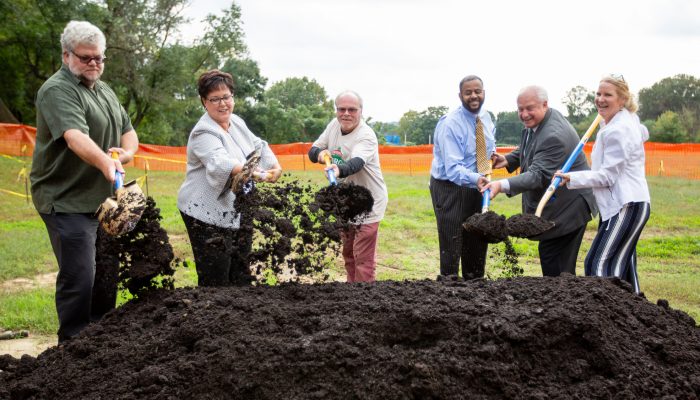 City officials break ground at playground