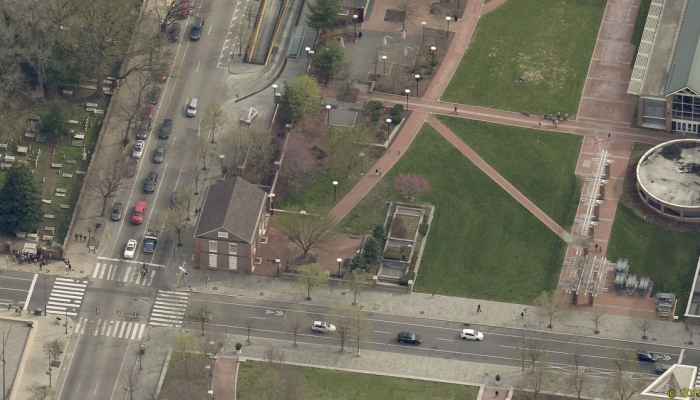 Aerial photograph of Independence National Park