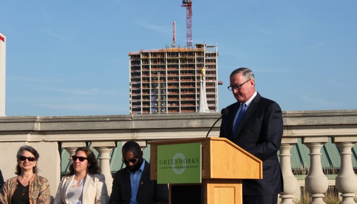 Mayor Kenney addresses audience at 2016 Greenworks Launch