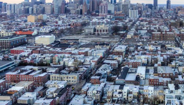 Aerial view of Philadelphia