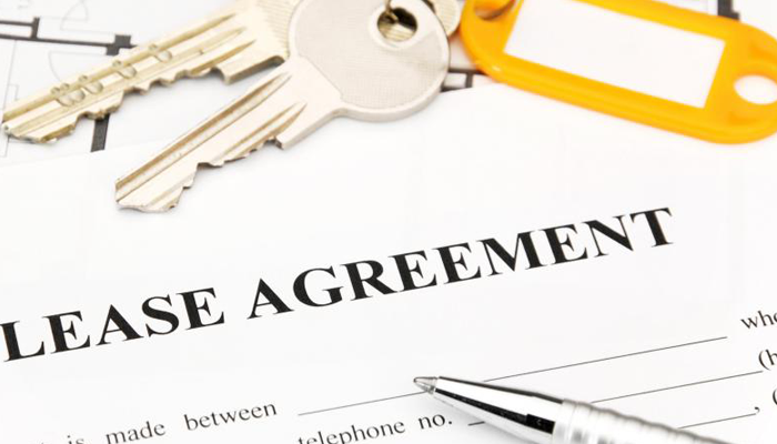 Keys and a lease agreement