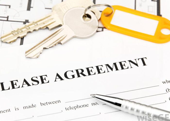 Keys and a lease agreement