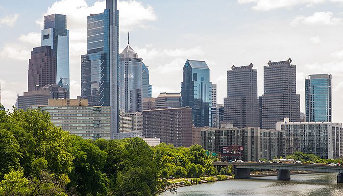 Đường chân trời Philadelphia.