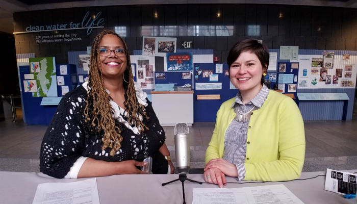 Department of Revenue employees Monica Hill and Rebecca LopezKriss stand side by side