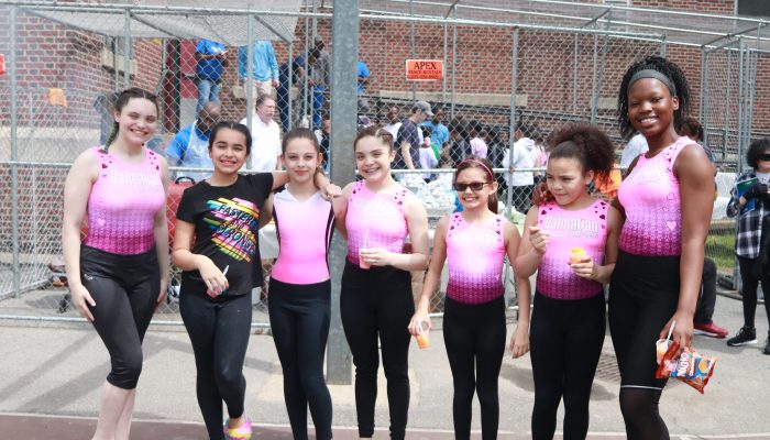 Members of the Vare Recreation Center girl's gymnastics team.