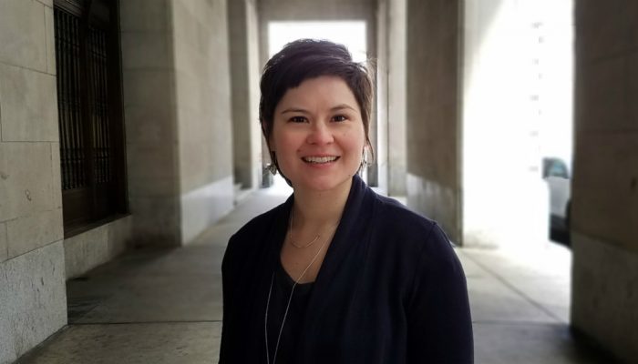 The Department of Revenue's Rebecca LopezKriss in Center City, Philadelphia