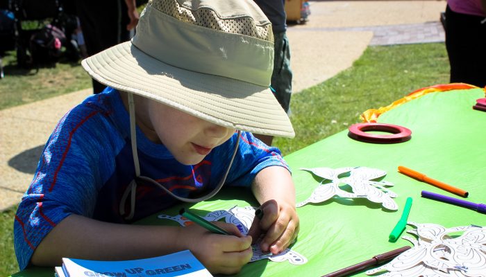 Learning at an environmental center.
