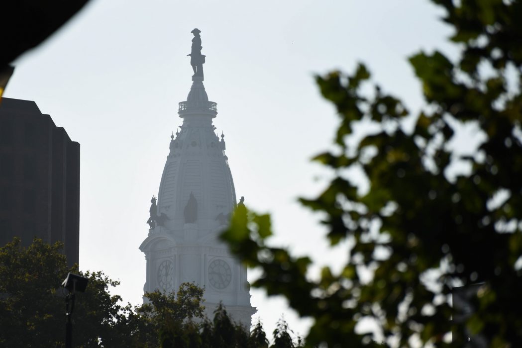 William Penn statue on top of City Hall.