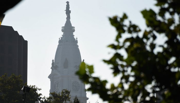 William Penn statue on top of City Hall.