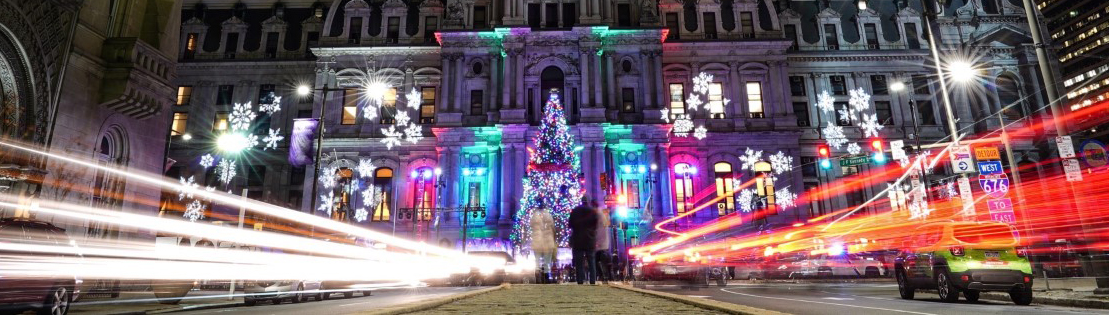 Holiday tree at City Hall