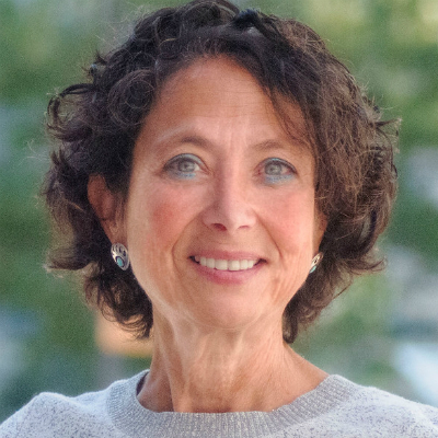 IT Director Beth Jurman in front of City Hall, Philadelphia