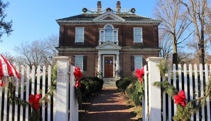 Historic House at Christmas