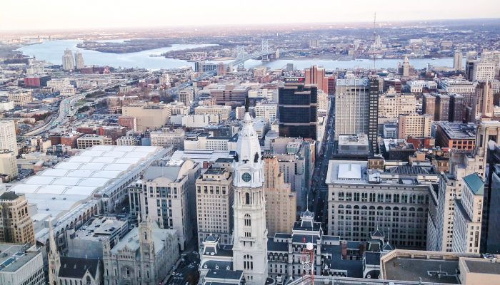 Aerial view of Center City Philadelphia