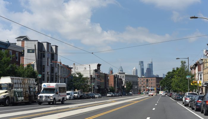 View of the Philadelphia skyline from Fishtown.