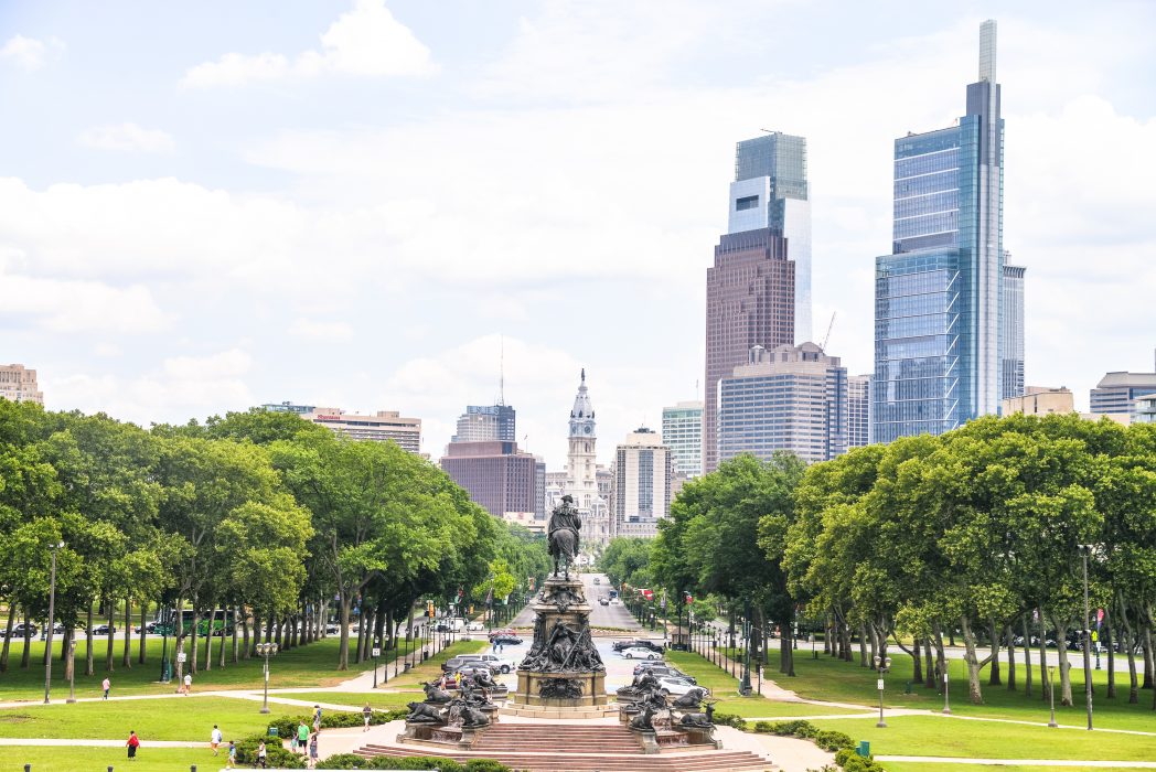 the skyline of philadelphia