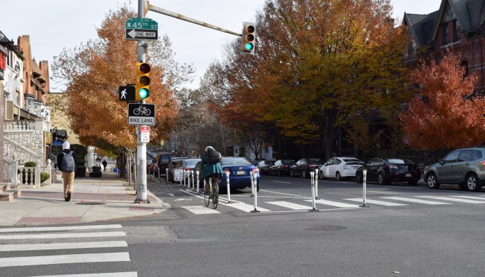 Protected Bike Lane on Chestnut Street